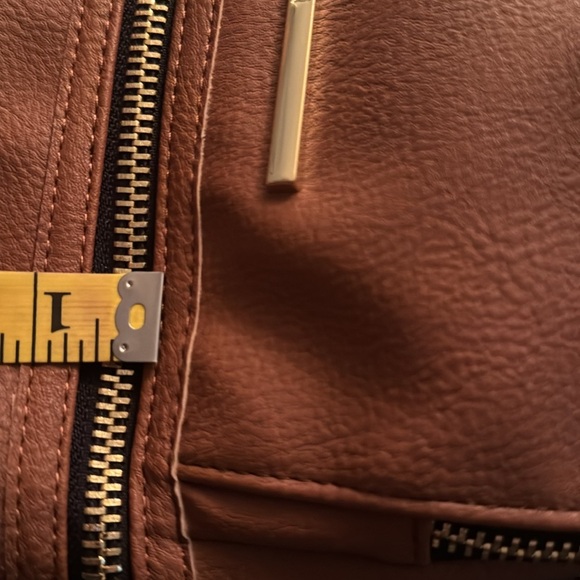 Steve Madden brown pebbled soft vegan leather backpack bag EUC - Picture 16 of 16